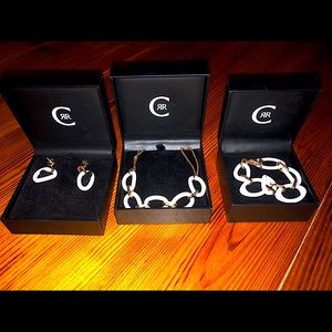 Cerruti 1881 (Paris) necklace, bracelet, earrings